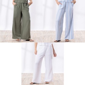 Cove-Cotton-Wide-Leg-Pants on sale