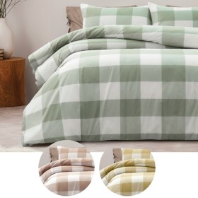 Design-Republique-100-Cotton-Buffalo-Check-Duvet-Cover-Sets on sale
