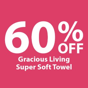 60%25+off+Gracious+Living+Super+Soft+Towel+Range
