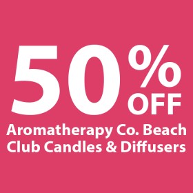 50-off-Aromatherapy-Co-Beach-Club-Candles-Diffusers on sale