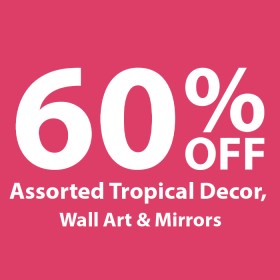 60%25+off+Assorted+Tropical+Decor%2C+Wall+Art+%26amp%3B+Mirrors