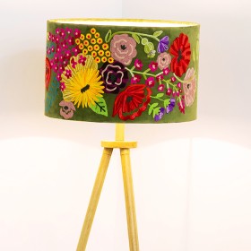 Design-Republique-Ashish-Embroidered-Velvet-Shade-Green on sale