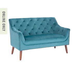 Farrah+Velvet+Loveseat