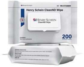 NEW-Henry-Schein-CleanND-Neutral-Detergent-Flat-Pack-Wipes-200pk on sale