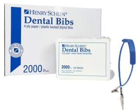 Henry+Schein+Dental+Bib+4Ply+Paper+Plastic+Backed+Box+2%2C000