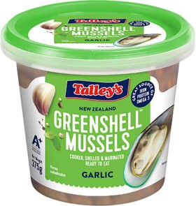 Talleys-Marinated-Mussels-375g on sale