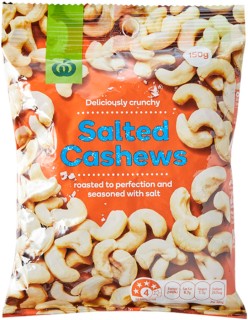 Woolworths+Cashews+Salted+150g