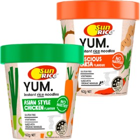 NEW+SunRice+Yum+Instant+Rice+Noodles+62g