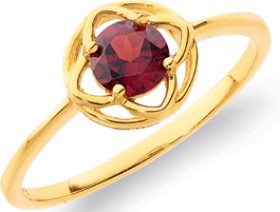9ct-Garnet-Ring on sale