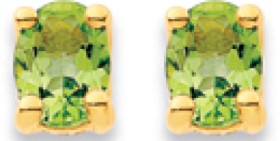 9ct-Peridot-Studs on sale