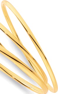 9ct+3x65mm+Bangle
