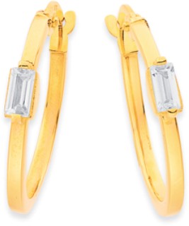 9ct-Cubic-Zirconia-Hoops on sale