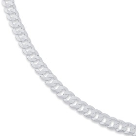 Sterling-Silver-55cm-DC-Flat-Curb-Chain on sale