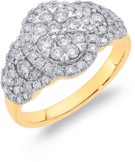9ct-Diamond-Oval-Ring on sale