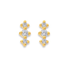 9ct-Diamond-3-Stone-Studs on sale
