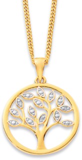 9ct-Diamond-Tree-of-Life-Pendant on sale