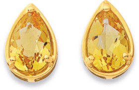 9ct-Citrine-Studs on sale