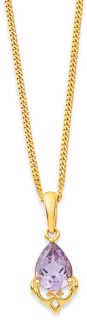9ct-Pink-Amethyst-Pendant on sale