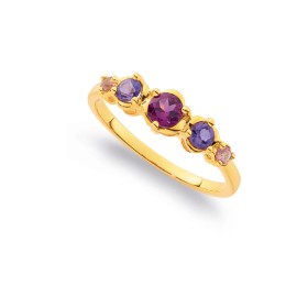 9ct+Multi+Gemstone+Ring