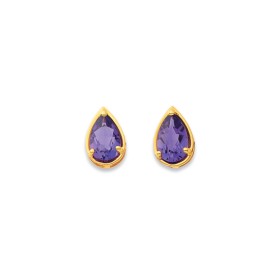 9ct-Amethyst-Studs on sale