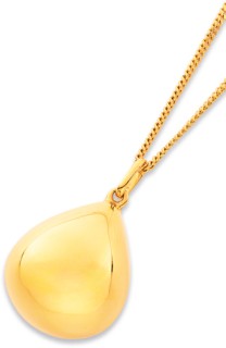 9ct+Pear+Dome+Pendant