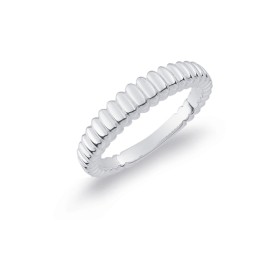 Sterling-Silver-Ridged-Ring-Size-M on sale