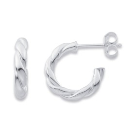 Sterling+Silver+Double+Twist+Hoops