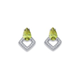 Sterling-Silver-Green-Cubic-Zirconia-Studs on sale