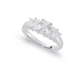 Sterling-Silver-Cubic-Zirconia-Ring-Size-S on sale