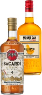Bacardi+Anejo+4yo+or+Mount+Gay+Eclipse+Rum+700mL