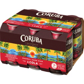 Coruba-Cola-7-6-X-330mL-Cans on sale