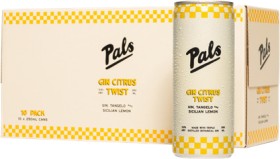 Pals-Gin-Citrus-Twist-58-10-X-250mL-Cans on sale