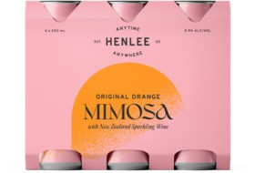 Henlee+Original+Orange+Mimosa+6+X+250mL+Cans