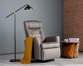 Monarch+Leather+Swivel+Rocking+Chair