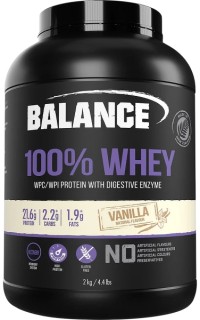 Balance-100-Whey-Protein-Powder-Vanilla-Flavour-2kg on sale