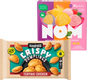 Kungfood-Dumplings-200-288g-or-Nom-Mochi-Bites-156g on sale
