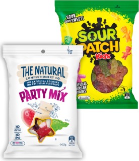 The+Natural+Confectionery+Co+130-230g+or+Sour+Patch+Kids+190g