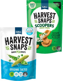 Harvest-Snaps-120g-or-Harvest-Scoopers-90g on sale