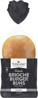 Toscano+Brioche+Burger+Buns+4+Pack