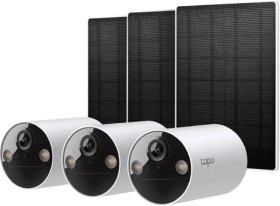 Tapo+C410+Solar-Powered+Security+Camera+Kit+3-Pack