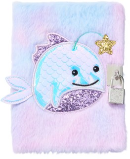 WHSmith+Planet+Pals+A6+Plush+Lockable+Notebook