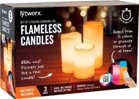 Lytworx-3-Pce-LED-Flameless-Candle-Set on sale