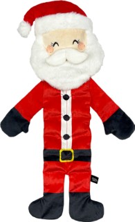 Baxter-Bone-Large-Santa-Multi-Squeaker-Dog-Toy on sale