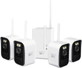 Swann+%26lsquo%3BMaxRanger4K%26rsquo%3B+Mini+Wireless+Security+System+Pack+of+4
