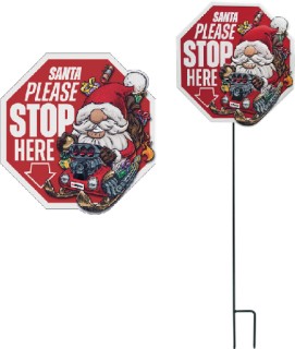 Repco+Garage+Santa+Stop+Sign