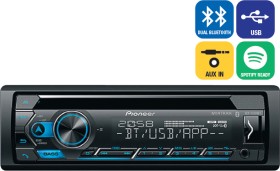 Pioneer-Single-DIN-Head-Unit-with-CD-USB-Dual-Bluetooth on sale