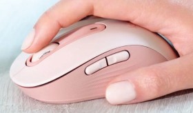 Logitech-Signature-M650-Wireless-Mouse-Rose on sale