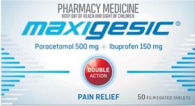 Maxigesic-Double-Action-Pain-Relief-50-Tablets on sale