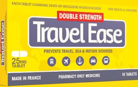 Travel-Ease-Double-Strength-25mg-Tablets-10s on sale