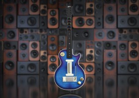 CRKD-x-Gibson-Les-Paul-Guitar-Controller-Blueberry-Burst-Pro-Edition on sale
